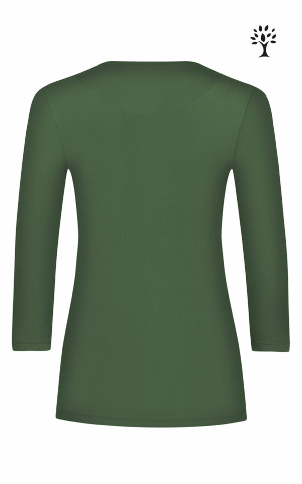 Tencel Shirt 3/4 Arm Damen grün