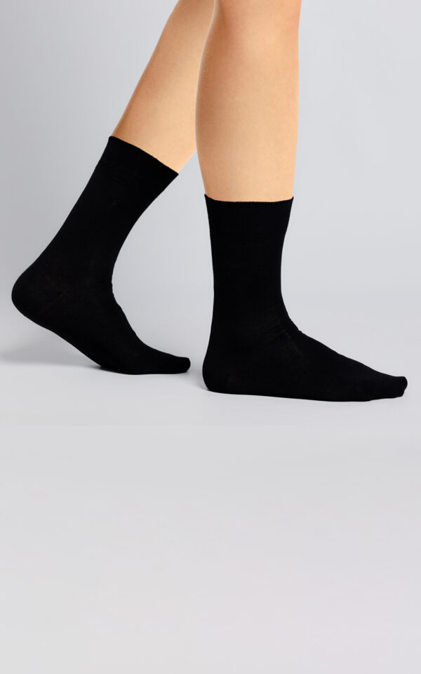 Socken aus Tencel, Holz von Wood Fashion in schwarz