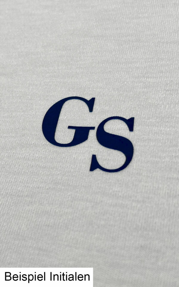 T-Shirt aus Tencel mit persönlichen Monogramm