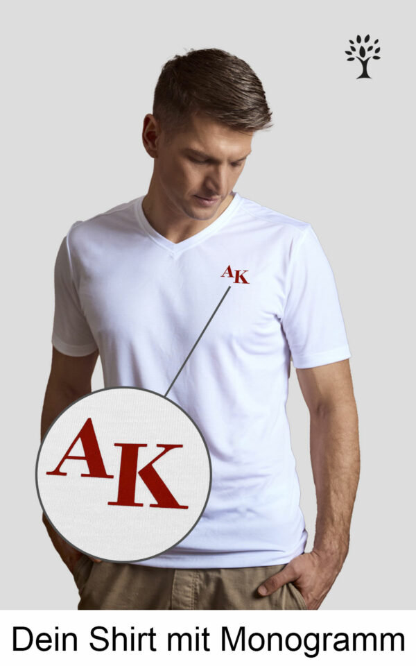 T-Shirt aus Tencel mit persönlichen Monogramm